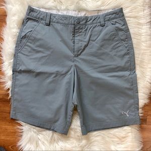 Grey Puma Golf Shorts